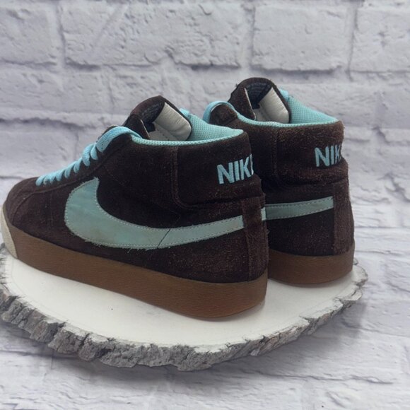 Nike SB Blazer Cappuccino Blue Chill Brown Blue 310801-241 Men’s Size 8 2007 - Picture 4 of 12